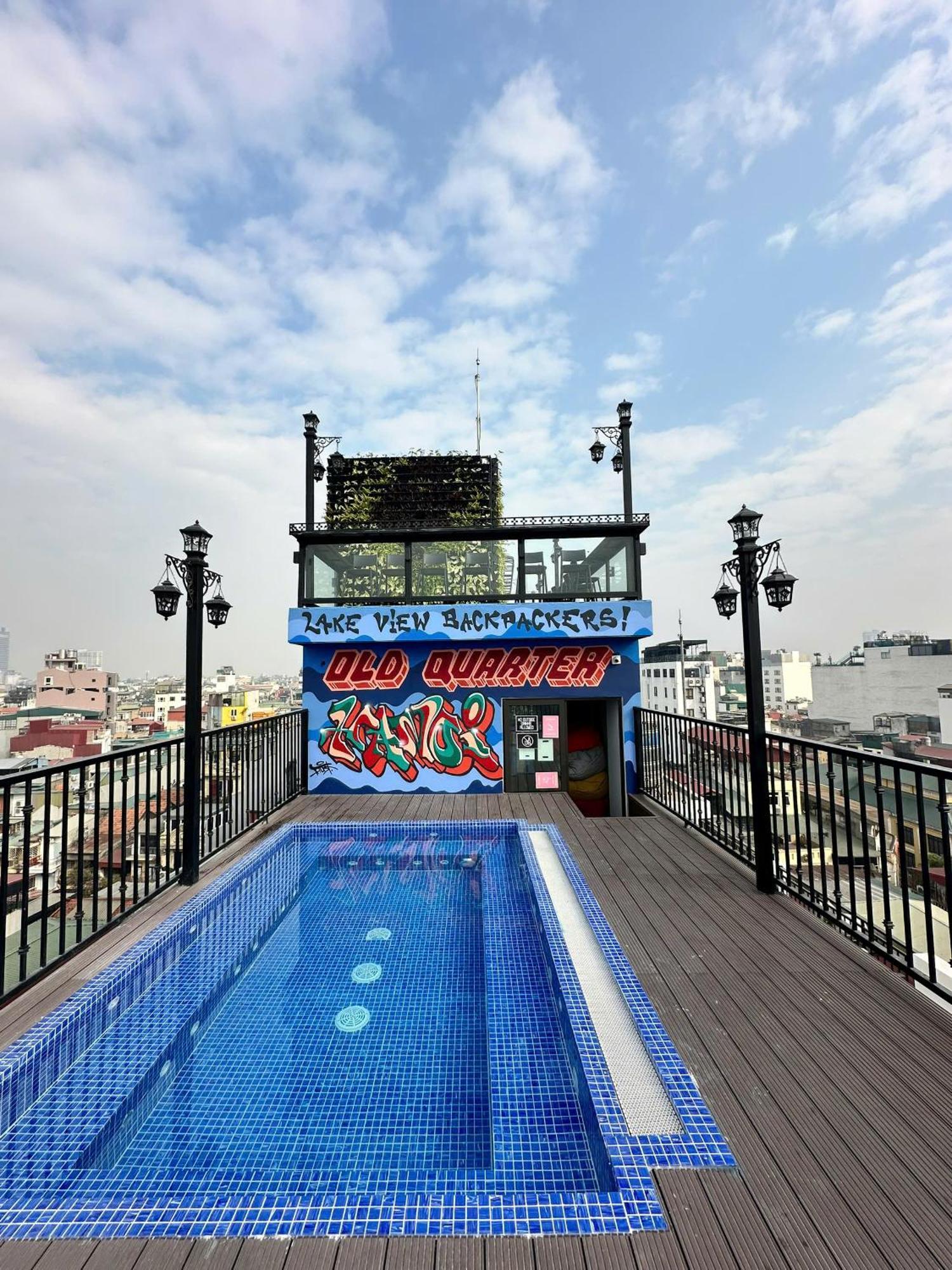 Lakeview Backpackers Hostel & Rooftop Bar Hanoi Eksteriør billede